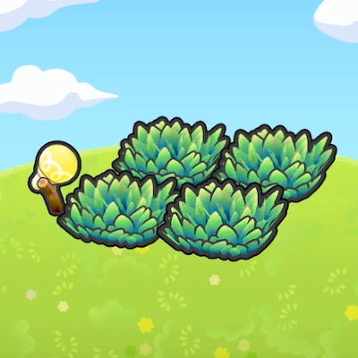 Illuminated tall grass