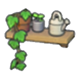 Decorative plant shelf